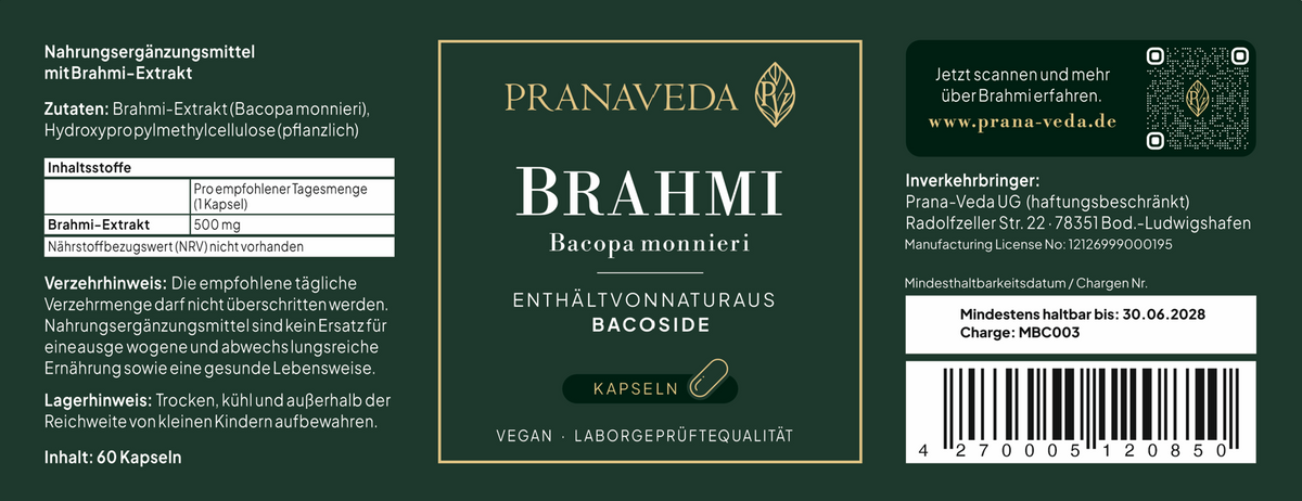 Brahmi Kapseln 500 mg