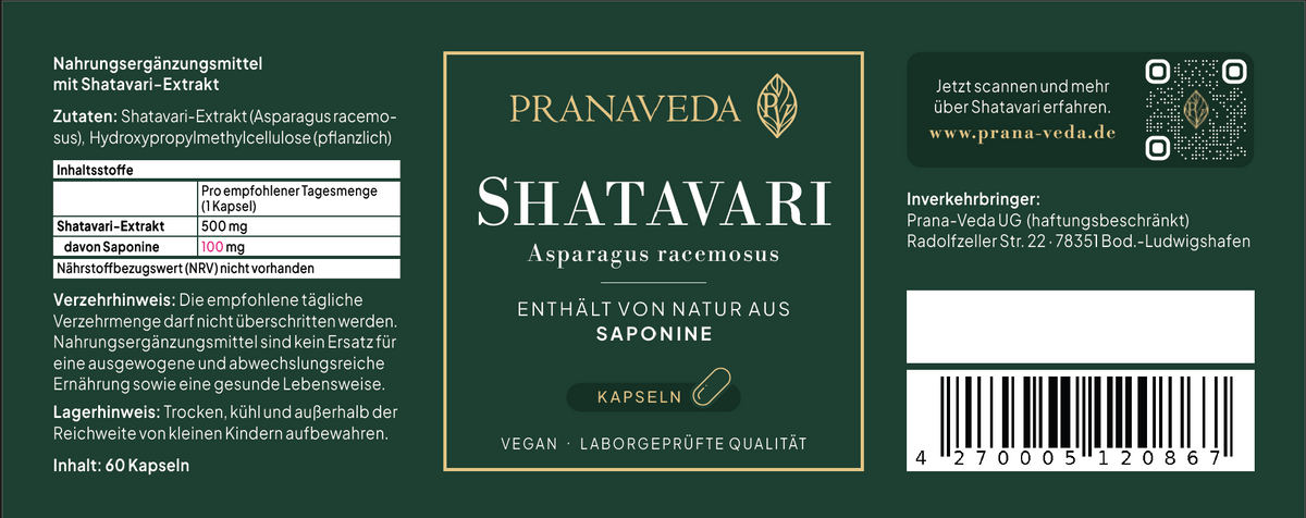 Label Shatavari Pranaveda